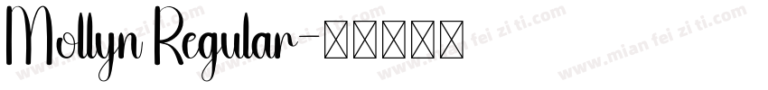Mollyn Regular字体转换